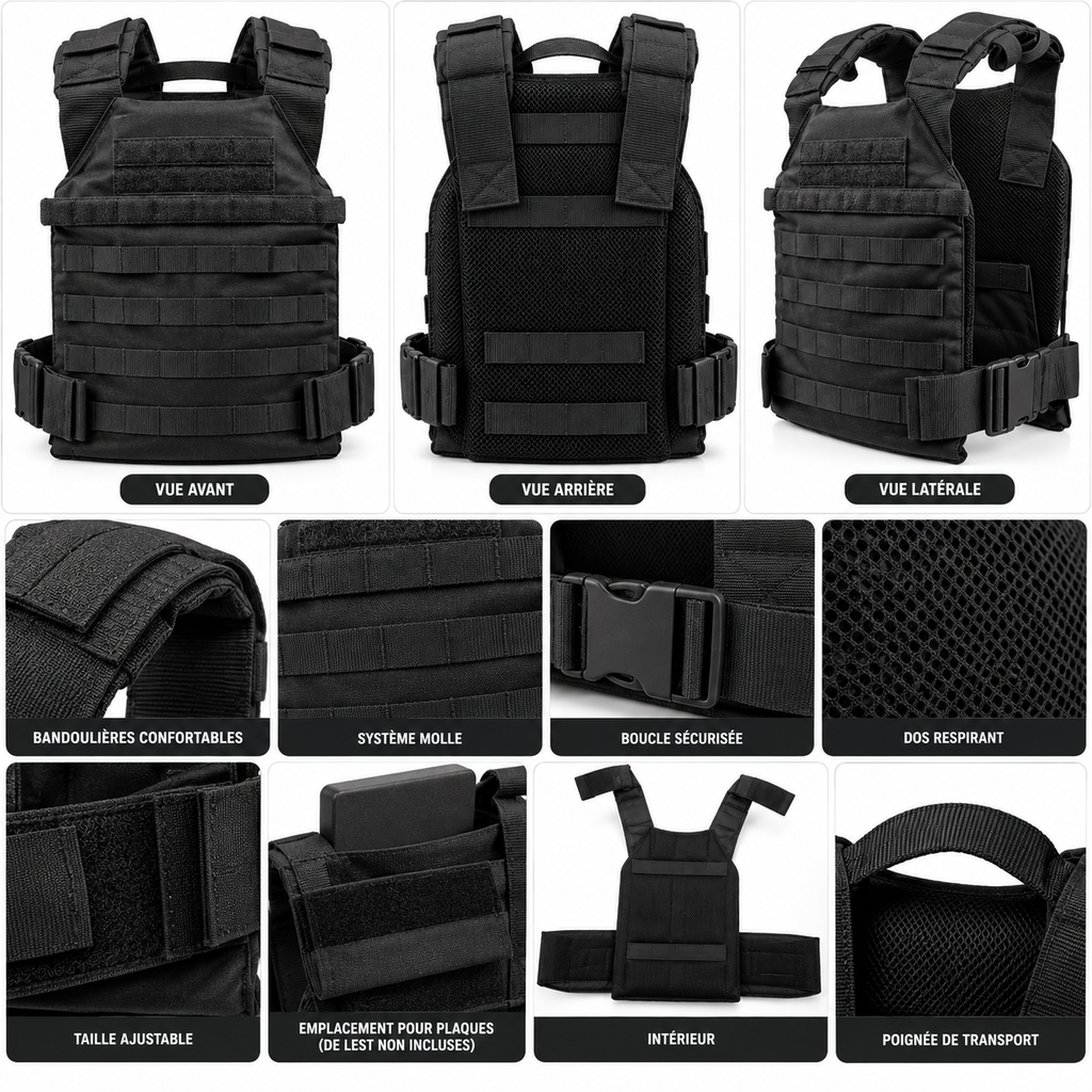Gilet Lesté Ajustable Fitness & Running | Seitsuna